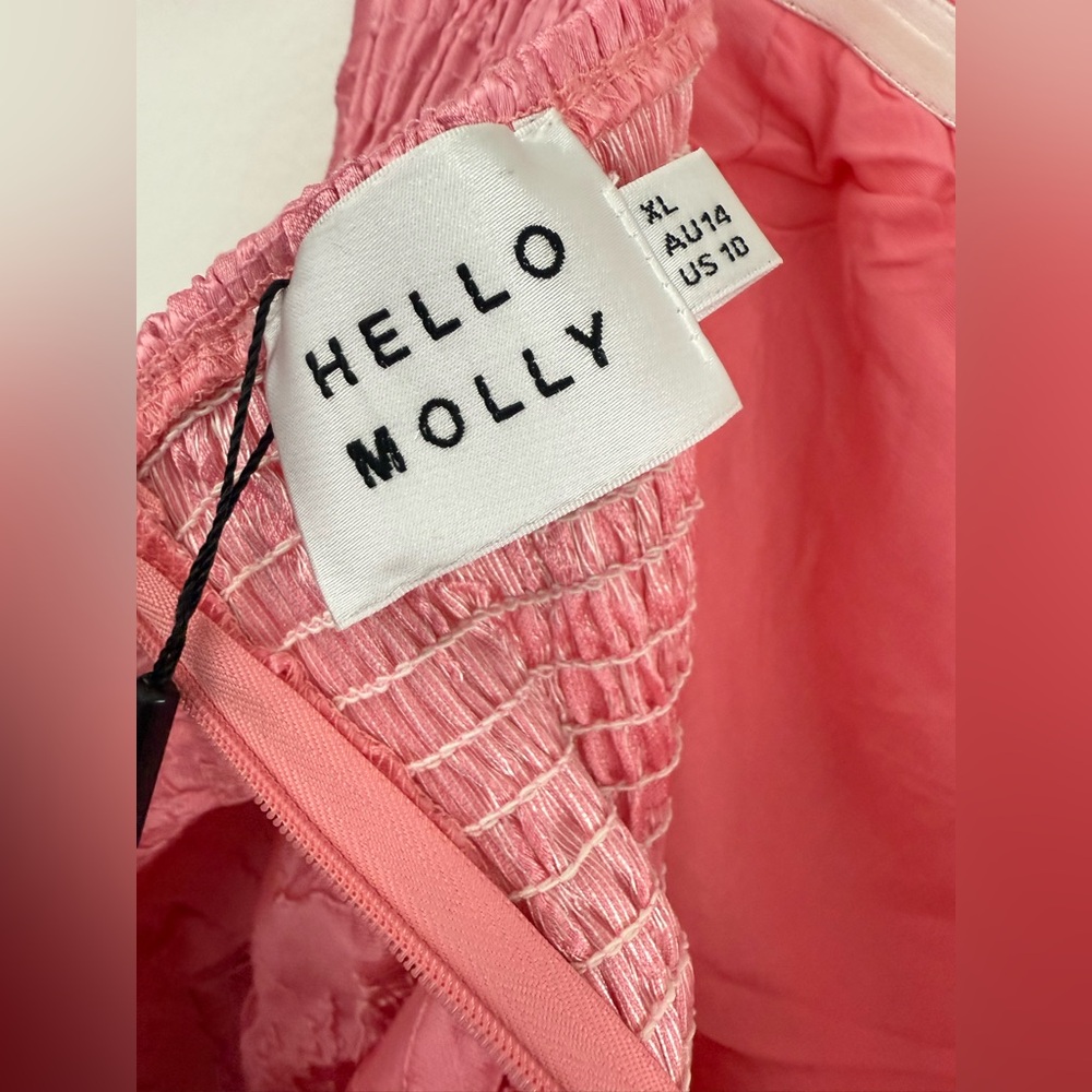 Hello Molly Silhouette of Dreams Strapless Mini Dress Pink Size XL NWT - Picture 10 of 16